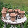 Handmade Terra Cotta Pot Caddy - Best Quality Garden Plant Holder