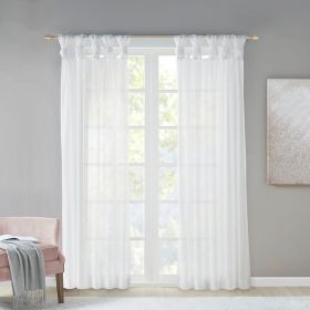 Twist Tab Voile Sheer Window Pair