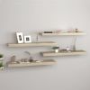 Floating Wall Shelves 4 pcs Oak 31.5"x9.3"x1.5" MDF