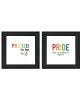 Trendy Decor 4U "Pride & Proud of Yourself and Others!" Framed Wall Art for Living Room, Wall Art Print for Home Decor