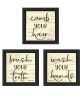 Trendy Decor 4U "Bathroom Commands" Framed Wall Art for Bathroom, Wall Art Print for Home Decor, Bathroom Wall Art by Susie Boyer