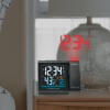 La Crosse Technology 616-146 Projection Color LED Black Alarm Clock with Outdoor Temp and USB Port