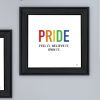 Trendy Decor 4U "Pride & Proud of Yourself and Others!" Framed Wall Art for Living Room, Wall Art Print for Home Decor