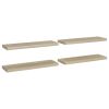 Floating Wall Shelves 4 pcs Oak 31.5"x9.3"x1.5" MDF