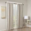 Jacquard Lined Total Blackout Rod Pocket/Back Tab Curtain Panel(Only 1 Pc Panel)