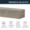 60" Rustic Wood Fireplace Mantel,Wall-Mounted & Floating Shelf for Home Decor