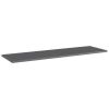 Bookshelf Boards 8 pcs High Gloss Gray 39.4"x11.8"x0.6" Engineered Wood