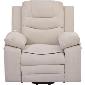 Massage Recliner,Power Lift Chair for Elderly with Adjustable Massage and Heating Function (Color: as picture)